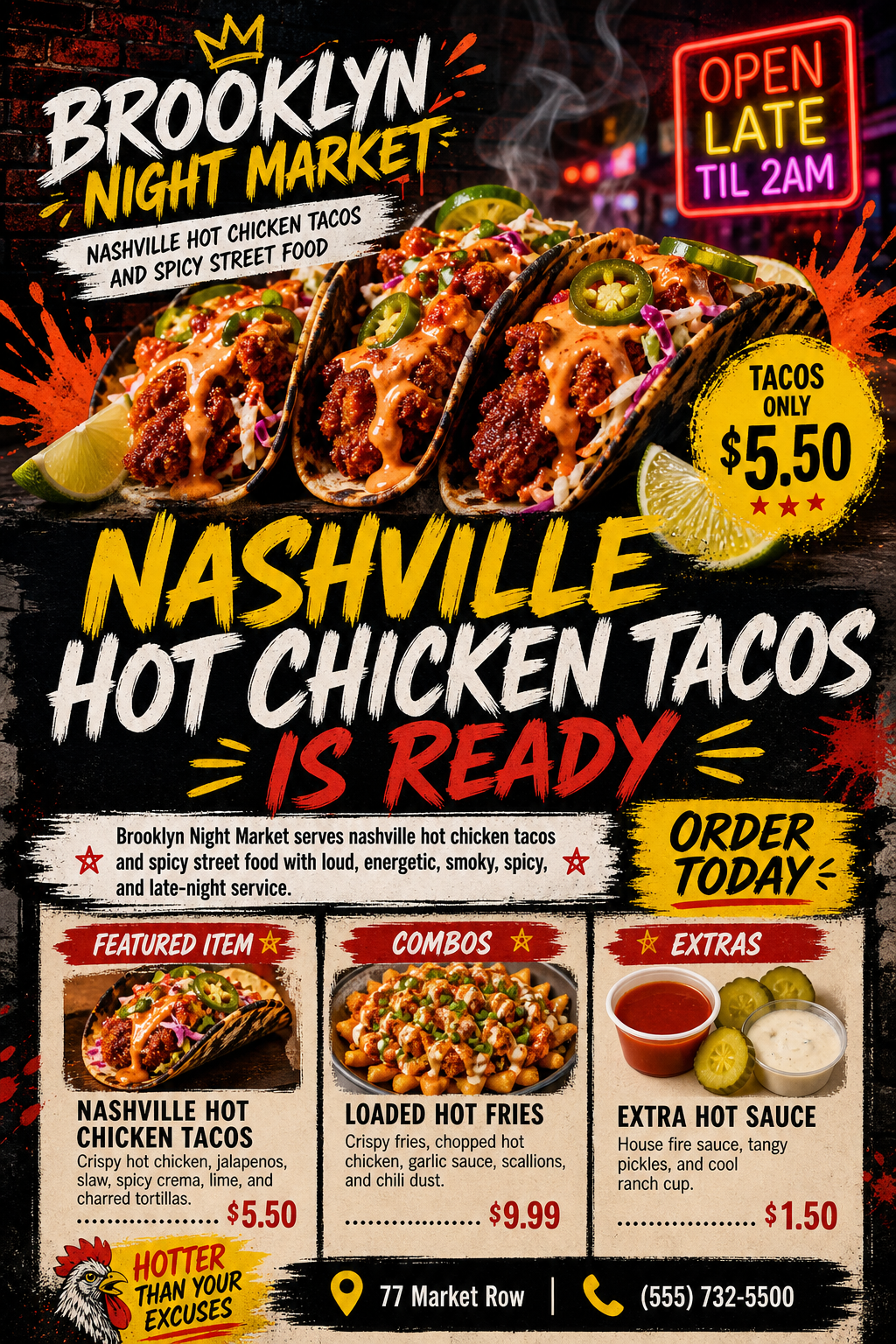 Street food flyer